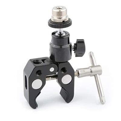Abbildung von CAMVATE Krabbe Klemme Articulated 1/4 Mini Ball Kopf für Mikrofone