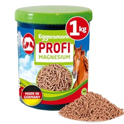 Abbildung von Eggersmann Mein Pferdefutter Profi Magnesium 1 kg Ergänzungsfuttermittel für Pferde Zur Unterstützung der Muskulatur &amp; Entspannung Konzentrat mit Magnesium, Tryptophan und B Vitaminen
