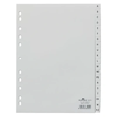 Abbildung von 20 x Durable Register A4 A Z PP grau
