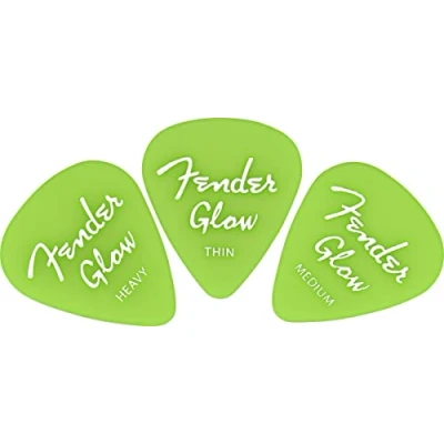 Abbildung von Fender Glow In The Dark 351 Picks, 12er Pack