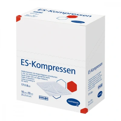 Abbildung von Es kompressen steril 10x10 cm 8fach