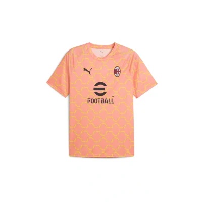 Abbildung von A.C. Milan Unisex Maglia Prematch Trikot für Vor Party Rennen, Saison 2025/2026, offizielles Produkt, Rosa, M