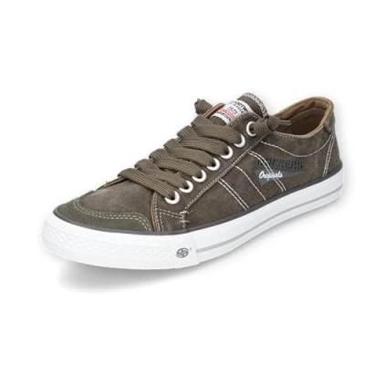 Abbildung von Dockers by Gerli Slip On Sneaker, Freizeitschuh, Retro Fake Schnürung, in cooler Jeansoptik