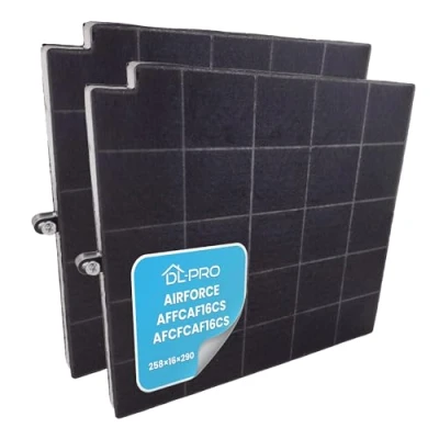 Abbildung von DL pro 2 x Aktivkohlefilter 263x258mm passend für Airforce AFFCAF16CS AFCFCAF16CS Filter Dunstabzugshaube Abzugshaube