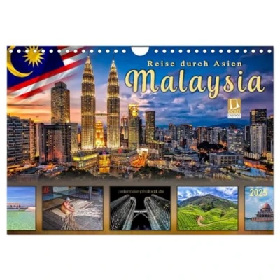 Abbildung von Reise durch Asien Malaysia (Wandkalender 2025 DIN A4 quer), CALVENDO Monatskalender