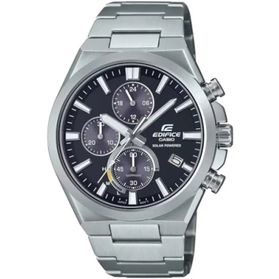 Abbildung von CASIO EDIFICE Chronograph, Solaruhr, Armbanduhr, Herrenuhr, bis 10 bar wasserdicht, Saphirglas