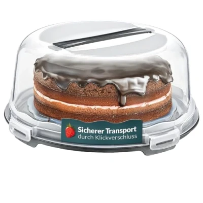 Abbildung von uandu home Kuchentransportbox Tortentransportbox mit Haube und Griff, Kuchenbehälter, Tortenbehälter, (Tortentransportbox BPA Frei Tortenbehälter), Dishwasher Safe