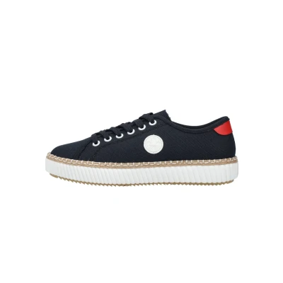 Abbildung von Rieker Sneaker mit herausnehmbarer Innensohle, Freizeitschuh, Halbschuh, Schnürschuh