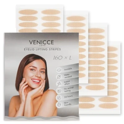 Abbildung von Venicce Love Augenlid Tape Schlupflider Stripes, Augenlidstraffung ohne OP, Anti Aging, gegen