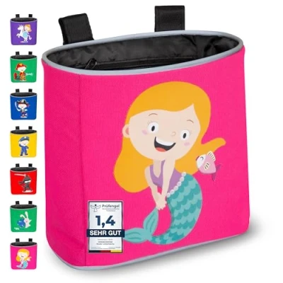 Abbildung von GRINSEZWERGE Kinder Lenkertasche Laufrad Fahrrad Lenker Tasche Fahrradkorb Fahrradtasche Laufradtasche Lenkerkorb Dreirad Scooter Roller Zubehör Kinderfahrrad Meerjungfrau