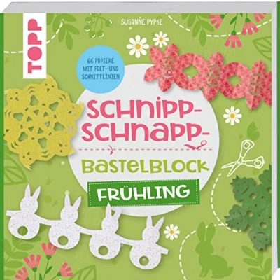 Abbildung von Schnipp Schnapp Bastelblock Frühling: Einfache und schnelle Faltschnitt Ideen für Kinder. mit 66 Motivpapieren Falt Schnittlinien
