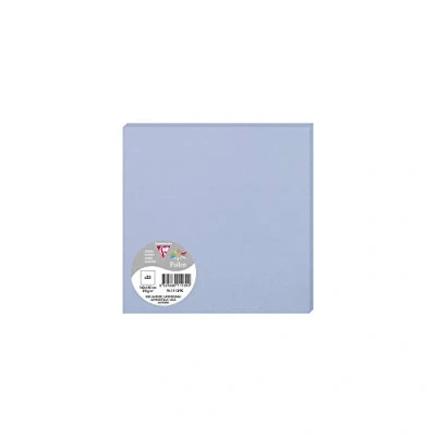 Abbildung von Clairefontaine 11139C Packung (mit 25 Karten Pollen 160 x 160mm) 210g, Lavendelblau