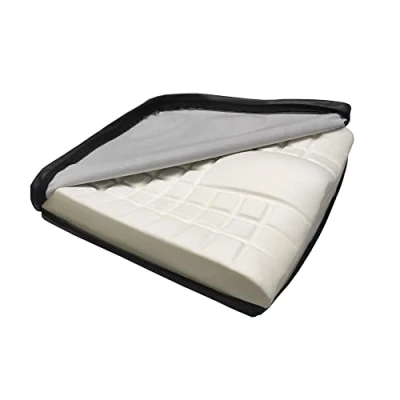Abbildung von Mobiclinic, Viskoelastisches Schaumstoffkissen mit hoher Dichte, Europäische Marke, Wasserdichte Abdeckung, für Rollstuhl, Sessel, Büro, ältere, 60 kg/m3