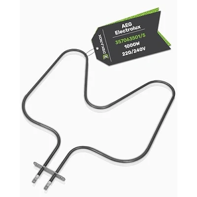 Abbildung von DEKAROX Unterhitze Heizelement 1000W 220/240V für AEG Electrolux Juno Zanussi Zanker 357063501/5 3570635015 Backofen Herd