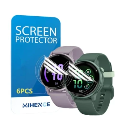 Abbildung von MIHENCE Schutzfolie Kompatibel für Garmin Vivoactive 5 Smartwatch Folie, TPU HD Displayschutzfolie [ 6 Stück ]