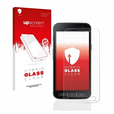 Abbildung von upscreen Schutzglas für Samsung Galaxy Xcover 4 / 4s Schutzfolie, Glas Folie [Klar, 9H Panzerschutz, Anti Fingerprint]