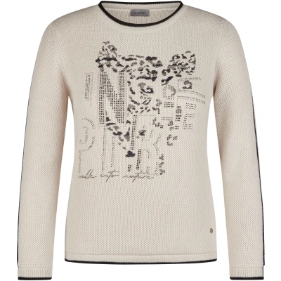 Abbildung von Rabe Strickpullover, mit grafischem Print