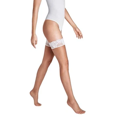Abbildung von Wolford Damen Nude 8 Lace Stay Up honey/white L
