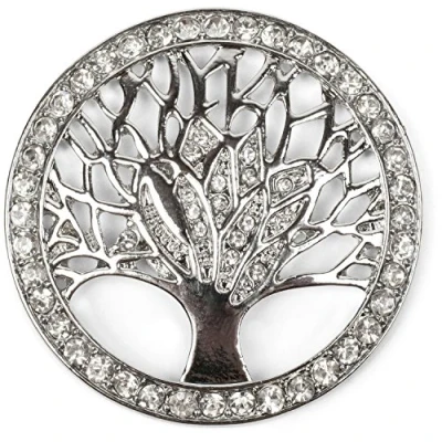 Abbildung von styleBREAKER Brosche (1 tlg), Lebensbaum Magnet mit Strass
