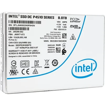 Abbildung von Intel SSD 2,5 Zoll 8TB DC P4510 NVMe PCIe 3.1 x 4 Ent.