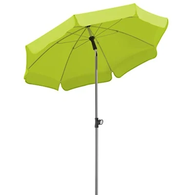 Abbildung von Schneider Sonnenschirm Locarno, apfelgrün, 150 cm rund, 715 78, Gestell Stahl, Bespannung Polyester, 2 kg