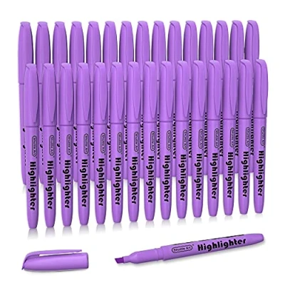 Abbildung von Textmarker, Shuttle Art 30 lavendel, schnell trocknender, ungiftiger, fluoreszierender Marker mit leuchtenden Farben und Meißelspitze, geeignet für Erwachsene Kinder, ideal Zuhause