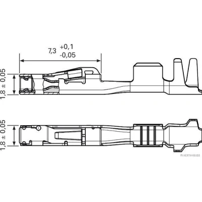 Abbildung von HERTH+BUSS ELPARTS 50253484 Crimpverbinder