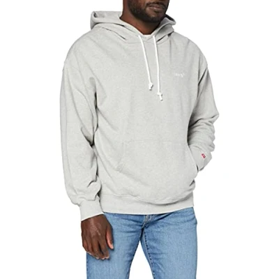 Abbildung von Levi&#039;s Herren Red Tab Sweats Hoodie Sweatshirt Light Mist Heather (Neutral) S