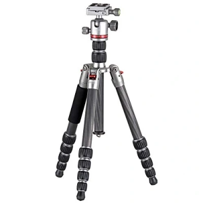 Abbildung von JUSINO Leichtes Karbon Tripod Monopod Funktion TK 225 SC und Kugelkopf GT 30 Dreibeinstativ