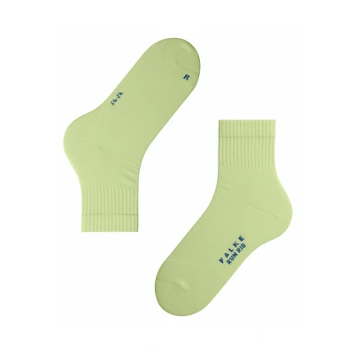 Abbildung von FALKE Unisex Socken Run U Sso Baumwolle Funktionsmaterial einfarbig 1 Paar, Grün Lemon 7498 Rib, 42 43