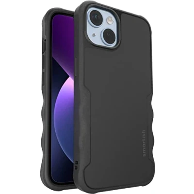 Abbildung von Smartish Gripzilla Schutzhülle für iPhone 14, magnetisch, kompatibel mit MagSafe [robust und robust], robuste, gepanzerte schlanke Hülle fallgetestetem Schutz Apple 14 Black Tie