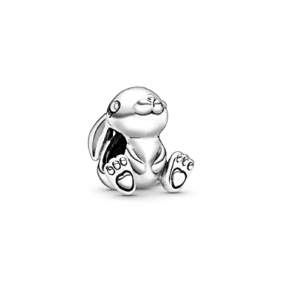 Abbildung von Pandora Daisy THE Rabbit Charm, Damen, Größe: One Size, Sterling silver