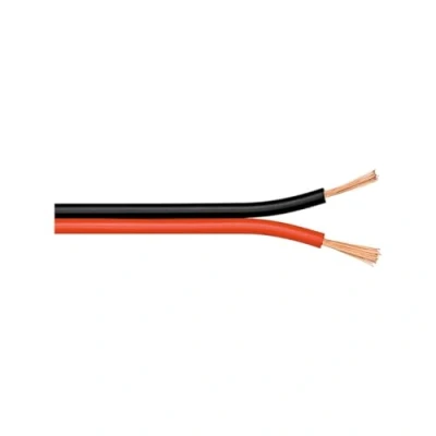 Abbildung von Goobay 56707 Lautsprecherkabel 2x0,5mm² CCA Litze / Boxenkabel Audio Kabel Meterware Speaker Cable Litzenkabel Audiokabel Subwoofer Rot Schwarz 100m