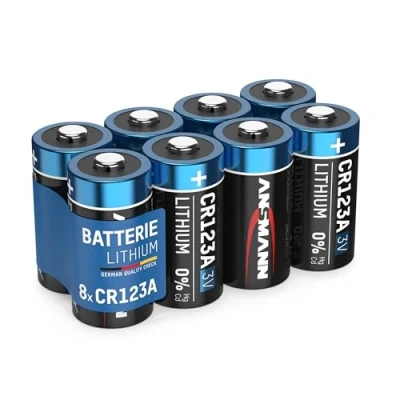 Abbildung von ANSMANN AG CR123A 3V Lithium Batterie, 8 Stück Batterie