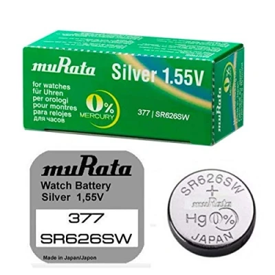 Abbildung von Murata 377 Knopfzelle Batterie