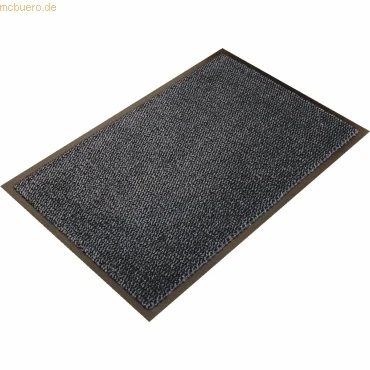 Abbildung von Doortex Schmutzfangmatte Fußmatte &quot;ultimat&quot; 90 x 150 cm aus Mikrofaser Polypropylen Vinyl grau rechteckig für den Innenbereich