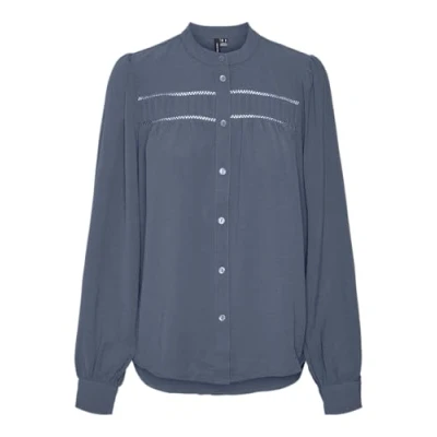 Abbildung von Vero Moda Vmemma NOOS Hemdbluse, Damen, Größe: Small, China blue