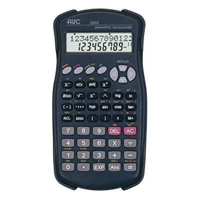 Abbildung von AVC Wissenschaftlicher Taschenrechner 10+2 Stellen, 244 Funktionen, Display 2 Linien und Hartschalen, Farbe Schwarz
