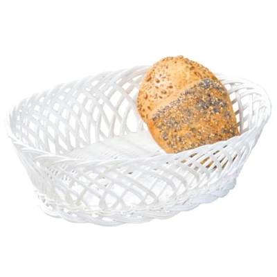 Abbildung von KESPER® Brotkorb aus Kunststoffgeflecht, oval, weiß 19880, (1 tlg)
