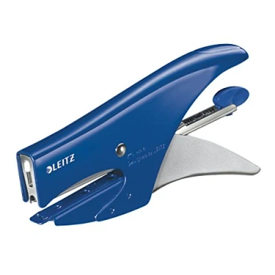 Abbildung von Leitz Heftzange, Hinterlademechanik, Metall 15 fogli blau