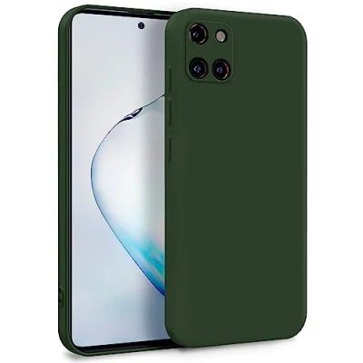 Abbildung von MyGadget Hülle für Samsung Galaxy Note 10 Lite Zweilagige Handyhülle mit Kameraschutz Cover Innenfutter &amp; Silikon außen Olive Grün