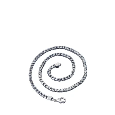 Abbildung von trendor Kette ohne Anhänger 925 Silber Oxydiert Fuchsschwanzkette 4,3 mm