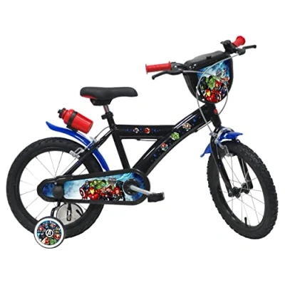 Abbildung von Vélo ATLAS Jungen Kinderfahrrad 16 Zoll Avengers/Marvel Fahrrad, Schwarz