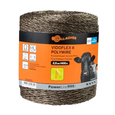 Abbildung von Weidezaunseil Vidoflex 6 cord terra, 400m, Gallagher