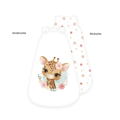 Abbildung von Herding Baby Best Schlafsack, Giraffen Motiv, 90 x 45 cm, Seitlich umlaufender Reißverschluss und Druckknöpfe
