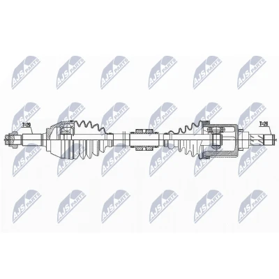 Abbildung von NTY NPW NS 146 Antriebswelle Vorderachse links 699 Schaltgetriebe NISSAN: Juke