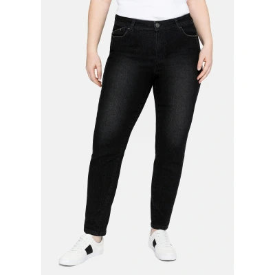Abbildung von Sheego Jeans Skinny Fit, Damen, Größe: 40, Black denim