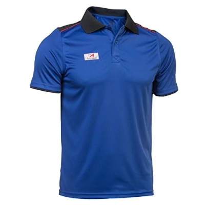 Abbildung von Asioka 108/17 Technisches Polo Shirt mit kurzen Ärmeln, Unisex, Erwachsene L Royal