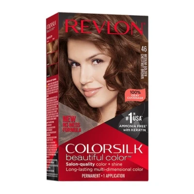 Abbildung von Revlon ColorSilk Beautiful Color 46 Medium Golden Chestnut Brown