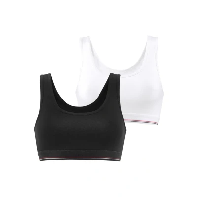 Abbildung von H.I.S 2 PACK Bustier, Damen, Größe: 32/34, Schwarz + weiß